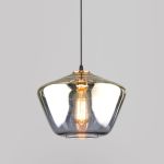 Подвесной светильник со стеклянным плафоном 50199/1 золото