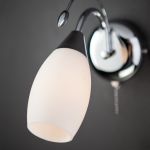 Бра с плафоном и выключателем 22080/1 хром