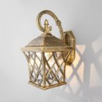 Уличный настенный светильник Cassiopeya D черное золото IP44 Cassiopeya D черное золото