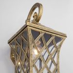 Уличный настенный светильник Cassiopeya D черное золото IP44 Cassiopeya D черное золото