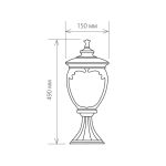 Ландшафтный светильник Andromeda S черное золото IP44 GLYF-8024S черное золото