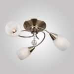 Люстра с хрусталем 30100/3 античная бронза