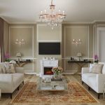 Бра с тонированным хрусталем 3281/2 белый с золотом / тонированный хрусталь