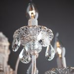 Бра с хрусталем 3305/3  белый с золотом / прозрачный хрусталь