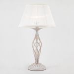 Настольная лампа 01002/1 белый с золотом