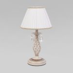 Настольная лампа в классическом стиле 10054/1 белый с золотом