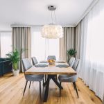 Подвесной светильник с перламутром 60005/4 хром