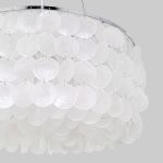 Подвесной светильник с перламутром 60005/4 хром