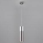 Светодиодный подвесной светильник в стиле лофт 50135/1 LED хром/черный жемчуг