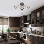 Потолочная люстра античная бронза 30026/3 античная бронза