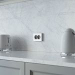 Розетка двойная с заземлением (Hammaer серебряный) W1272006