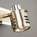 Спот с поворотными плафонами 23463/2 хром / античная бронза