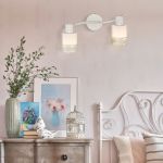 Спот с поворотными плафонами 20025/2 белый с золотом