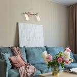 Спот с поворотными плафонами 20043/2 сатин-никель