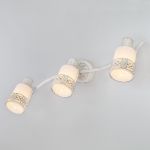 Спот с тремя плафонами 20025/3 белый с золотом