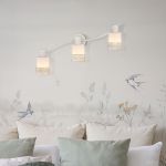 Спот с тремя плафонами 20025/3 белый с золотом