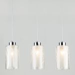 Светильник на подвесе с плафонами 50001/3 хром