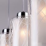 Светильник на подвесе с плафонами 50001/3 хром