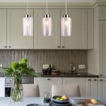 Светильник на подвесе с плафонами 50001/3 хром