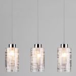 Светильник с тремя плафонами 50002/3 хром