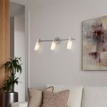 Светильник-спот с поворотными плафонами 20043/3 сатин-никель