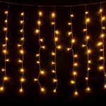 Светодиодная гирлянда занавес теплый белый 1,5*1м IP20 200-001 теплый белый