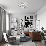 Светодиодная потолочная люстра 90100/5 хром