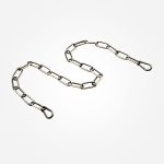 Цепь с карабинами 1 м черный с золотом 10304 черный с золотом