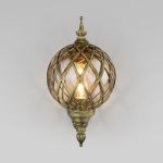 Уличный настенный светильник Sirius U черное золото IP44 Sirius U черное золото