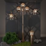 Уличный подвесной светильник Cassiopeya H черное золото IP44 Cassiopeya H черное золото