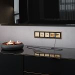 W1196010/ Накладка для розетки HDMI (шампань рифленый) W1196010