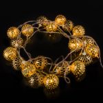 Гирлянда нить золото/теплый белый с эффектом мерцания 2,8м IP20 400-003 золото/теплый белый с эффектом мерцания