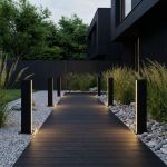 Ландшафтный светильник уличный Flat 3000K чёрный 1538 TECHNO LED черный