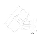 Настенный светильник с поворотным механизмом 503111 черный