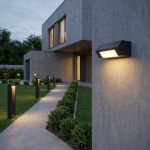 Уличный настенный поворотный светильник DORS 3000K черный 35163/D черный