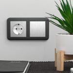 W1110009/ Выключатель одноклавишный (cеребряный рифленый) W1110009