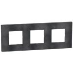 Bticino Light Now - рамка 2x3m 71mm, цвет темно серый - YA4802M3DS