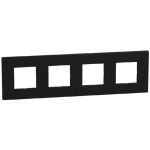 Bticino Light Now - рамка 2x4m 71mm, цвет черный - YA4802M4DD
