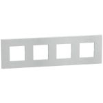 Bticino Light Now - рамка 2x4m 71mm, цвет белое волокно - YA4802M4WV