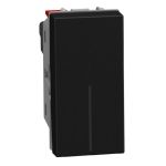 Bticino Light Now - переключатель Rocker 1 модуль, цвет черный - YD4003A