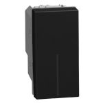Bticino Light Now - переключатель перекрестный Rocker 1 модуль, цвет черный - YD4004
