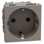Bticino Light Now - розетка немецкого стандарта 2К+З, цвет камень - YG4141