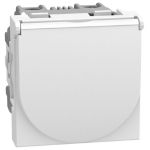 Bticino Light Now - розетка с крышкой 2К+З, цвет белый - YW4141P