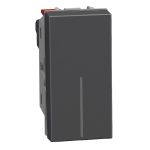 Bticino Light Now - выключатель кнопка NO Rocker 1 модуль, цвет черный - YD4005A