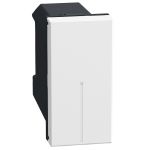Bticino Light Now - выключатель Axial 1 модуль, цвет белый - YW4051A