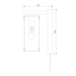 Бра в стиле лофт 60116/1 черный