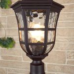 Уличный светильник на столбе Dorado F кофейное золото IP44 GL 1013F