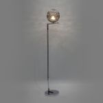 Напольный светильник с плафоном 01214/1 хром
