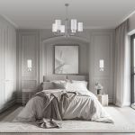 Классический настенный светильник 60128/1 хром