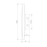 Настенный светодиодный светильник с тканевым рассеивателем 101002 LED